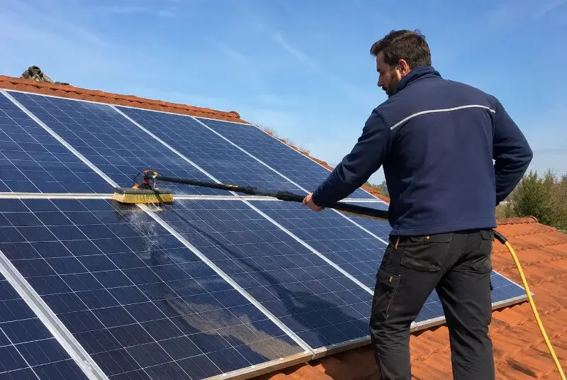 Nettoyage et entretien de panneaux solaires à Auragne